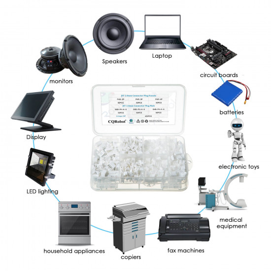 JST PH - 5 / 6 / 7 Pin Connector Kit