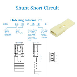 Standard Computer Jumper Caps with Handle Pin Shunt Short Circuit 2-Pin Connector 2.54mm-Yellow