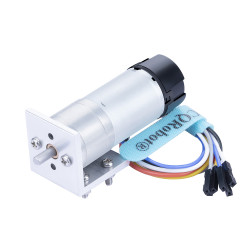  Ocean: 498.87:1 HP Metal DC Geared-Down Motor 25Dx62.5L mm 12W/12V, with 48 CPR Encoder and Fix Bracket.