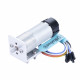 Ocean: 21.3:1 MP Metal DC Geared-Down Motor 25Dx62.5L mm 4.5W/12V，with 48 CPR Encoder and Fix Bracket. 