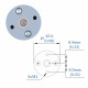 98.78:1 LP Metal DC Geared-Down Motor 25Dx47.8L mm 3W/6V with Fix Bracket.