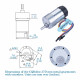 Ocean: 810:1 Metal DC Geared-Down Motor 37Dx65L mm 6V or 12V, with 64 CPR Encoder and Mounting Bracket.