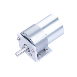  450:1 Metal DC Geared-Down Motor 37Dx49.8L mm 6V or 12V, with Mounting Bracket. 