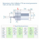 102:1 Metal DC Geared-Down Motor 37Dx49.8L mm 24V, with Mounting Bracket. 