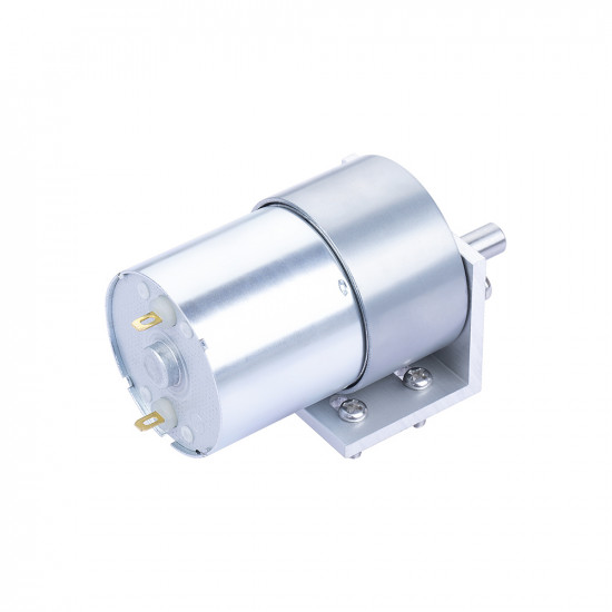  90:1 Metal DC Geared-Down Motor 37Dx49.8L mm 6V or 12V, with Mounting Bracket. 