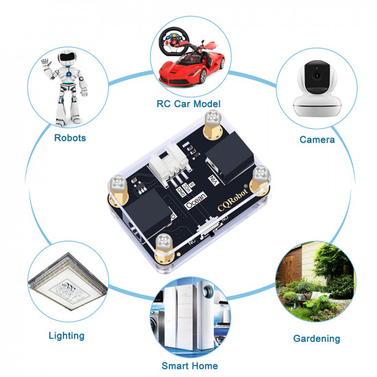 Ocean: Relay Module, 5V to 30V Input/Output, DC2.1 Interface for Raspberry Pi, Micro:bit and Arduino.