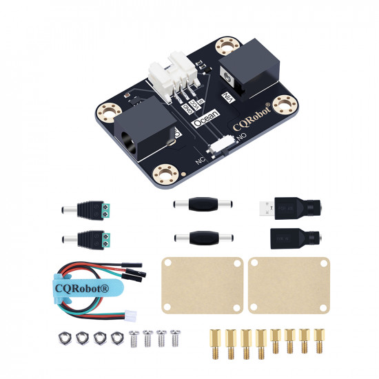 Ocean: Relay Module, 5V to 30V Input/Output, DC2.1 Interface for Raspberry Pi, Micro:bit and Arduino.