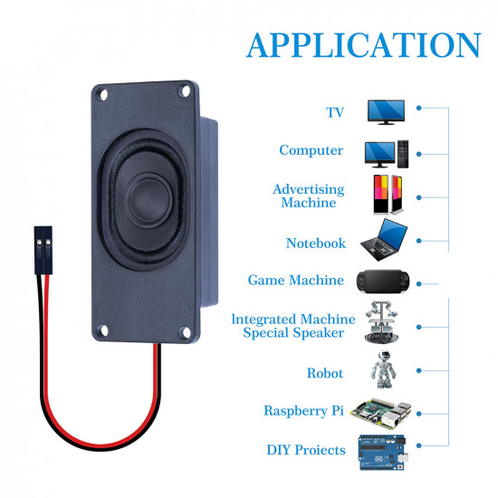 5W 8Ω Miniature Loudspeaker for Arduino, Dupont Interface.