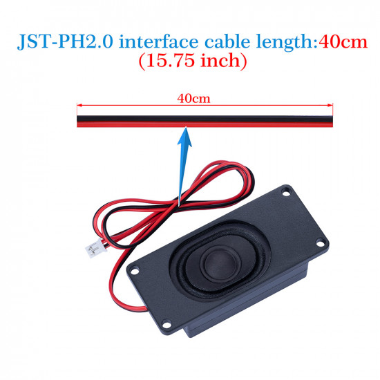 5W 8Ω Miniature Loudspeaker for Arduino, JST Interface.