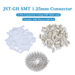 JST GH SMT 1.25mm Pitch 6 Pin JST Connector Kit