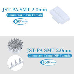 JST PA SMT 2.0 mm 7-Pin Connector Kit