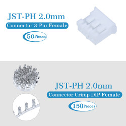 JST PH 2.0 mm 3-Pin Connector Kit