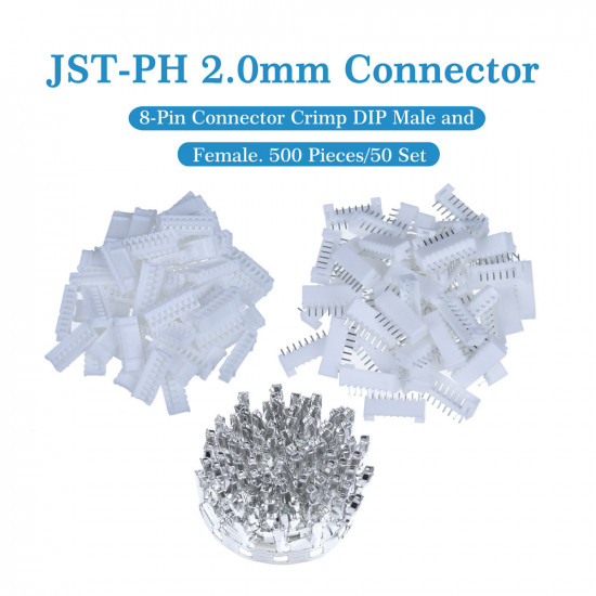 JST PH 2.0 mm 8-Pin Connector Kit