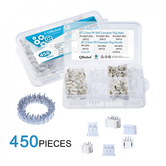 JST PH SMT - 2 / 3 / 4 Pin Connector Kit