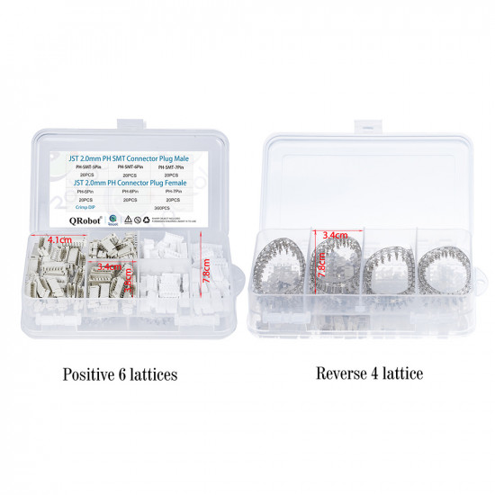 JST PH SMT - 5 / 6 / 7 Pin Connector Kit