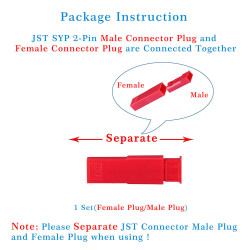 JST SYP 2.5 mm 2-Pin Connector Kit