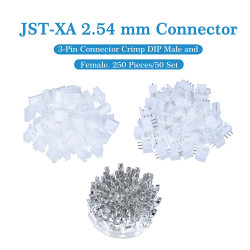 JST XA 2.54 mm 3-Pin Connector Kit