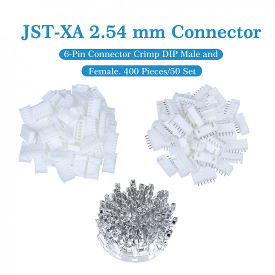 JST XA 2.54 mm 6-Pin Connector Kit