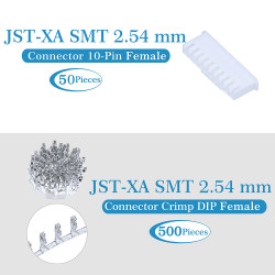 JST XA SMT 2.54 mm 10-Pin Connector Kit