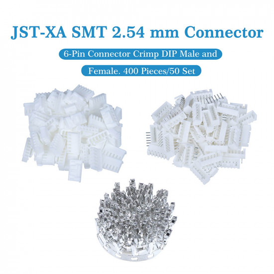 JST XA SMT 2.54 mm 6-Pin Connector Kit