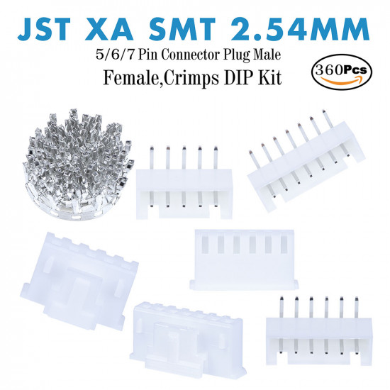 JST XA SMT - 5 / 6 / 7 Pin Connector Kit