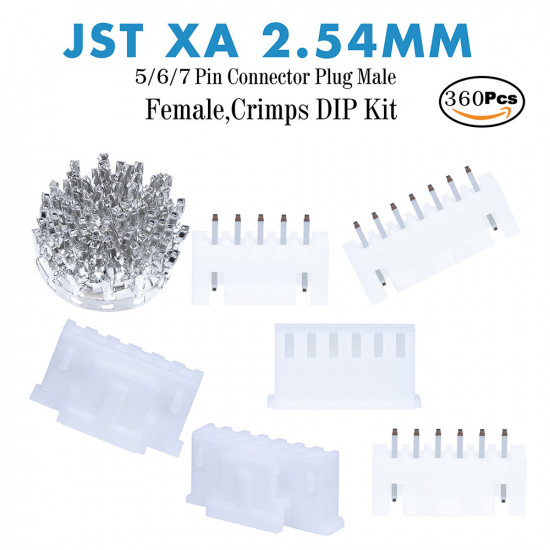 JST XA - 5 / 6 / 7 Pin Connector Kit