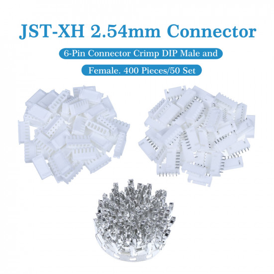 JST XH 2.54 mm 6-Pin Connector Kit