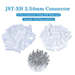 JST XH 2.54 mm 9-Pin Connector Kit