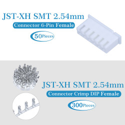 JST XH SMT 2.54 mm 6-Pin Connector Kit