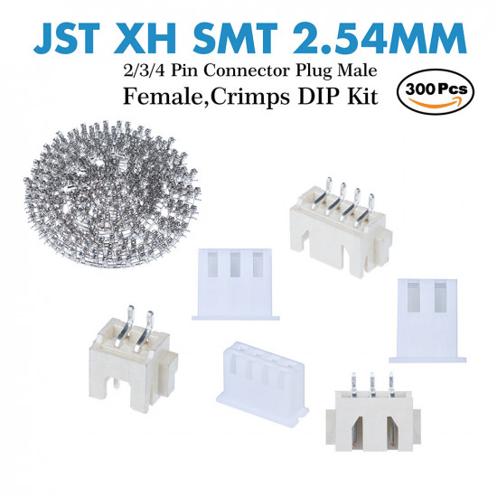 JST XH SMT - 2 / 3 / 4 Pin Connector Kit