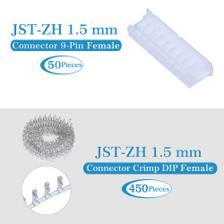 JST ZH 1.5 mm 9-Pin Connector Kit