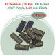 1.27 mm Pitch 10 Position / 20 Pin Dual Row SMT Patch DIP Switch