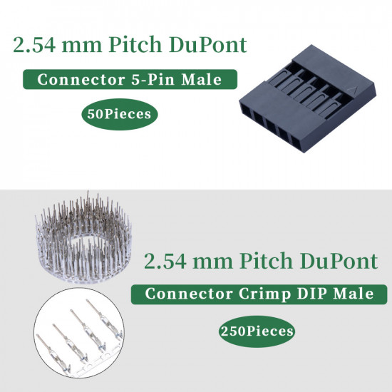 2.54 mm DuPont 5-Pin Male Connector Kit