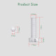 M4 * 16 mm PC Clear Acrylic Screw and Nut Kit