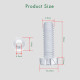 M6 * 20 mm PC Clear Acrylic Screw and Nut Kit