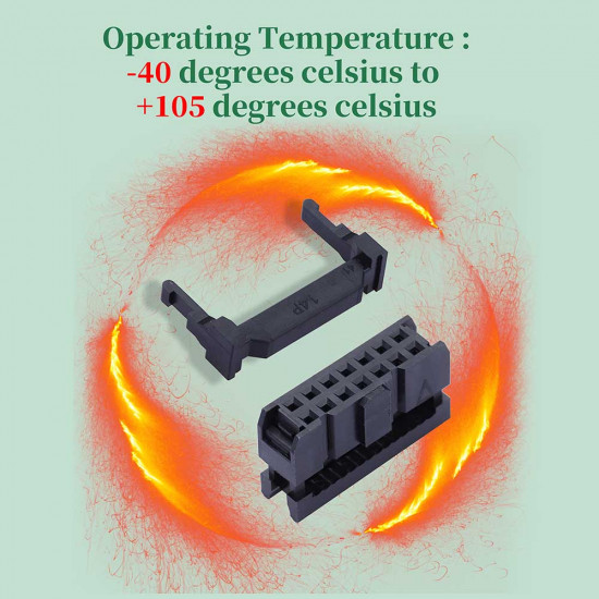 2.54 mm 2*7 Double Row 14 Pin IDC Rectangular Socket Connector FC Flat Female Terminal 3 Piece Set