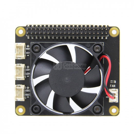 Cooling Quiet Fan Board for Raspberry Pi 4B/3B+/3B/2B Efficient Heat Dissipation.