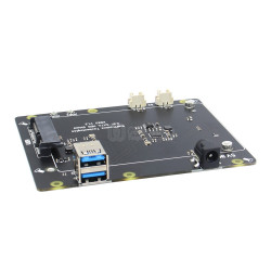 Raspberry Pi 4B 2.5 inch SATA Dual Hard Disk Storage Expansion Board NAS Cluster Supports UASP X883.