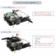 Raspberry Pi 4B 2.5 inch SATA Dual Hard Disk Storage Expansion Board NAS Cluster Supports UASP X883.