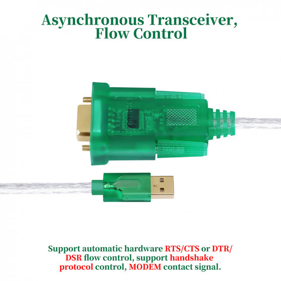 USB to RS232 Female DB9 Serial Port Adapter Cable