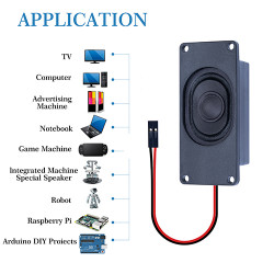 Passive Speaker 8Ω 5W, 2.54mm Dupont Interface.